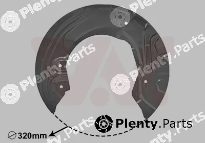 Van Wezel 0627372 — Splash Guard, brake disc