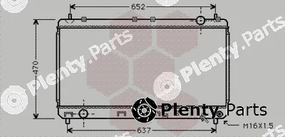 Van Wezel 53002247 — Radiator, engine cooling