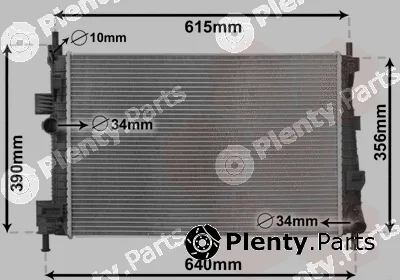 Van Wezel 18012702 — Radiator, engine cooling