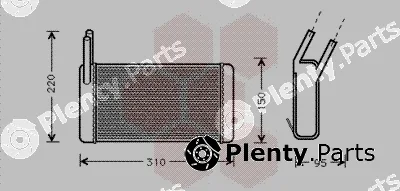 Van Wezel 02006131 — Heat Exchanger, interior heating