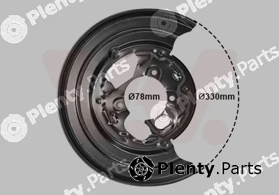 Van Wezel 5862373 — Splash Guard, brake disc