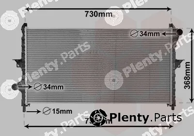 Van Wezel 09002278 — Radiator, engine cooling