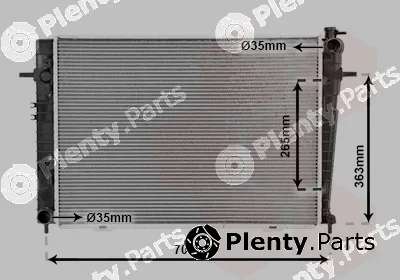 Van Wezel 82002126 — Radiator, engine cooling