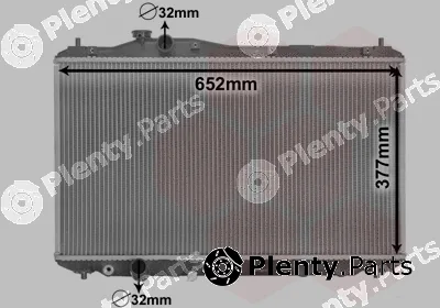 Van Wezel 25002701 — Radiator, engine cooling