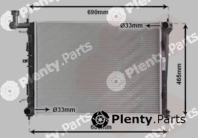 Van Wezel 82002180 — Radiator, engine cooling