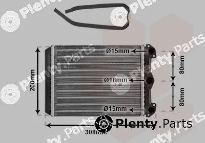 Van Wezel 30006102 — Heat Exchanger, interior heating
