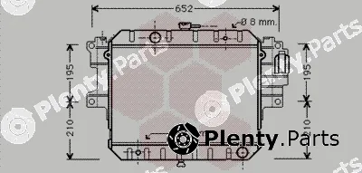 Van Wezel 11002028 — Radiator, engine cooling
