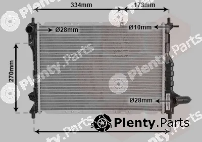Van Wezel 81002075 — Radiator, engine cooling