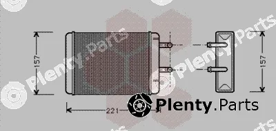 Van Wezel 37006001 — Heat Exchanger, interior heating