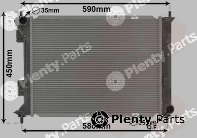 Van Wezel 82012710 — Radiator, engine cooling