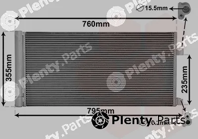 Van Wezel 43005430 — Condenser, air conditioning