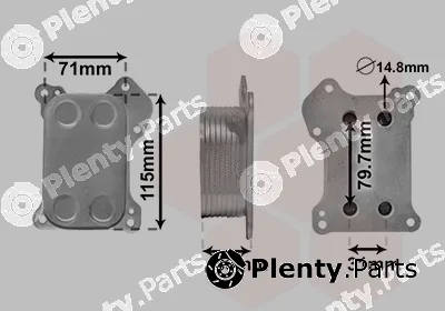 Van Wezel 37013701 — Oil Cooler, engine oil