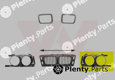 Van Wezel 0635411 — Radiator Grille