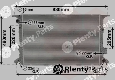Van Wezel 03002365 — Radiator, engine cooling