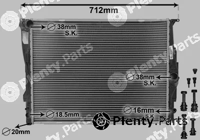 Van Wezel 06002303 — Radiator, engine cooling *** IR PLUS ***