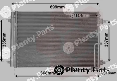 Van Wezel 03005368 — Condenser, air conditioning