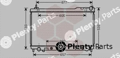Van Wezel 13002305 — Radiator, engine cooling