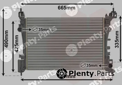 Van Wezel 37002574 — Radiator, engine cooling