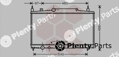 Van Wezel 40002230 — Radiator, engine cooling