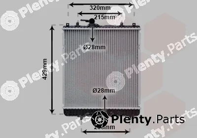 Van Wezel 37002542 — Radiator, engine cooling