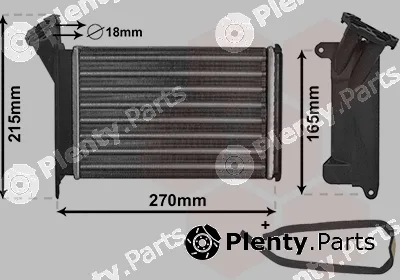 Van Wezel 06006005 — Heat Exchanger, interior heating *** IR PLUS ***