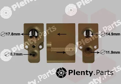 Van Wezel 58001076 — Expansion Valve, air conditioning