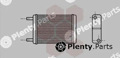 Van Wezel 53006182 — Heat Exchanger, interior heating