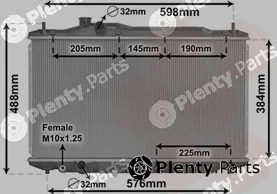 Van Wezel 25002306 — Radiator, engine cooling