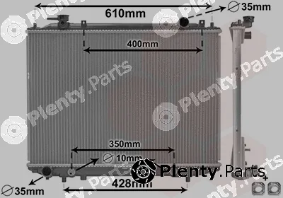 Van Wezel 27012709 — Radiator, engine cooling