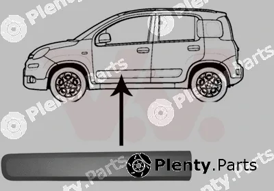 Van Wezel 1607423 — Trim/Protection Strip, door