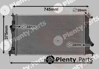 Van Wezel 27002183 — Radiator, engine cooling