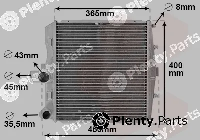 Van Wezel 74012703 — Radiator, engine cooling