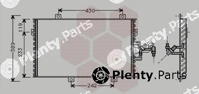Van Wezel 17005153 — Condenser, air conditioning