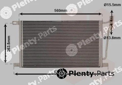 Van Wezel 06005215 — Condenser, air conditioning