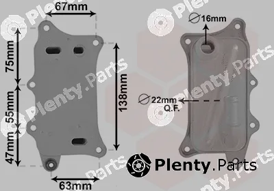 Van Wezel 03013709 — Oil Cooler, engine oil