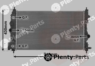 Van Wezel 37002547 — Radiator, engine cooling