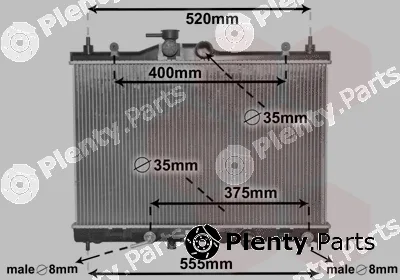 Van Wezel 33002376 — Radiator, engine cooling
