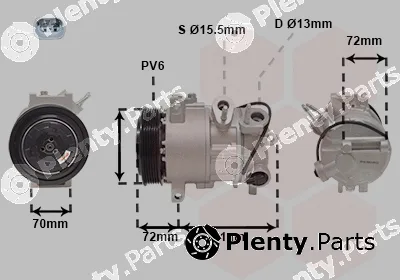 Van Wezel 2101K001 — Compressor, air conditioning