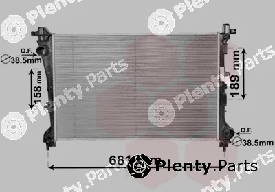 Van Wezel 17002420 — Radiator, engine cooling