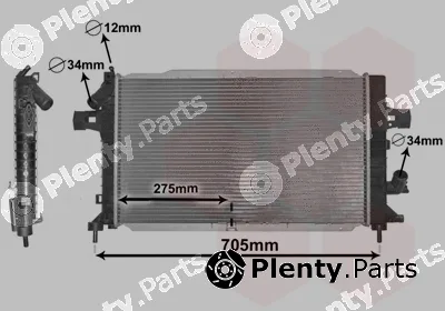 Van Wezel 37002383 — Radiator, engine cooling