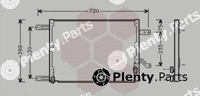 Van Wezel 01005080 — Condenser, air conditioning