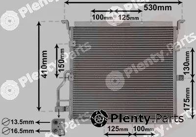 Van Wezel 06005148 — Condenser, air conditioning