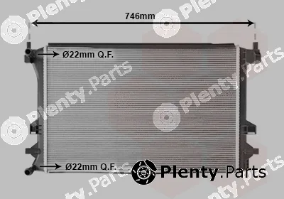 Van Wezel 58012732 — Radiator, engine cooling