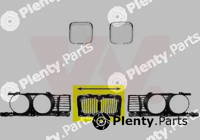 Van Wezel 0635510 — Radiator Grille ** Equipart **