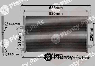 Van Wezel 01005077 — Condenser, air conditioning