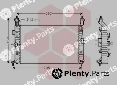 Van Wezel 37002583 — Radiator, engine cooling