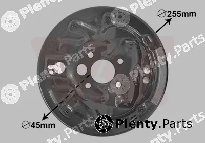 Van Wezel 7620374 — Cover Sheet, brake drum