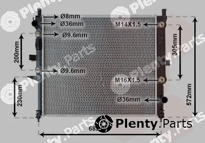 Van Wezel 30002271 — Radiator, engine cooling