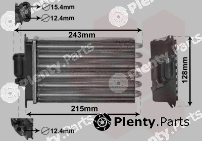 Van Wezel 30006649 — Heat Exchanger, interior heating