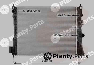 Van Wezel 37002665 — Radiator, engine cooling